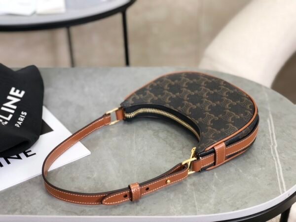 CELINE Mini Ava Triomphe Canvas Shoulder Bag