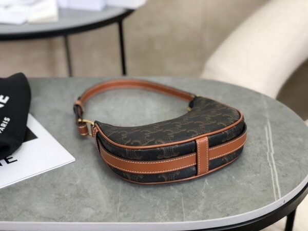 CELINE Mini Ava Triomphe Canvas Shoulder Bag