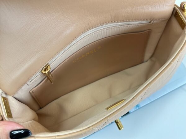 Chanel 23K 19 Chain Flap Bag Vintage Calfskin