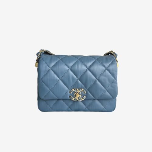 chanel AS4423 Chanel 23K 19 Chain Flap Bag Vintage Calfskin