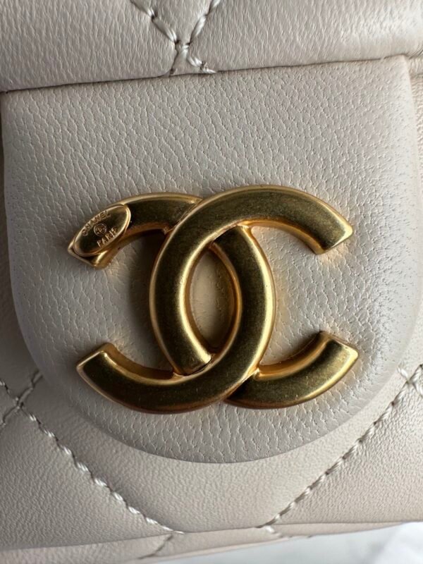 Chanel Hobo Cargo Bag Calfskin Leather White