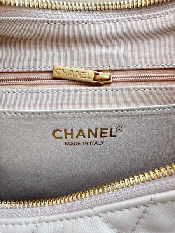 Chanel Hobo Cargo Bag Calfskin Leather White