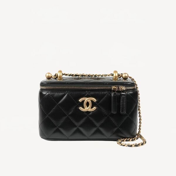 NEW CHANEL BAGS SHOULDER BAG/CROSSBODY BAG Black long cosmetic bag