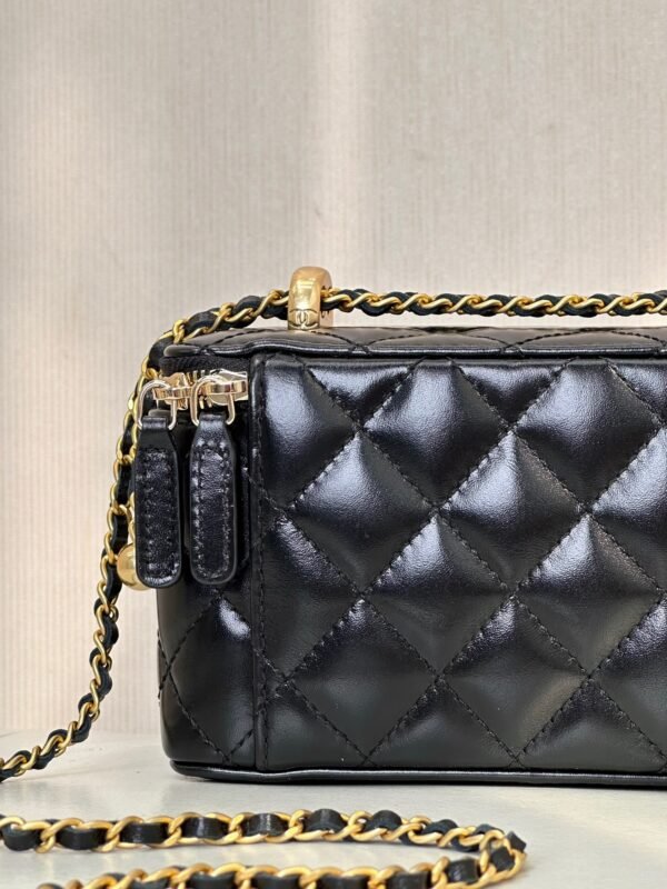 NEW CHANEL BAGS SHOULDER BAG/CROSSBODY BAG Black long cosmetic bag