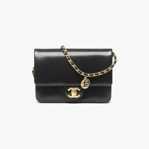 Chanel Shiny Caviar Small Flap Black