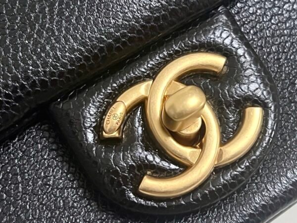 Chanel Shiny Caviar Small Flap Black