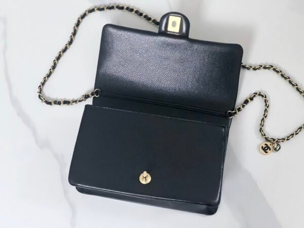Chanel Shiny Caviar Small Flap Black