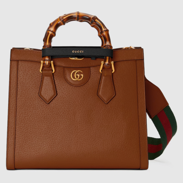 GUCCI DIANA series medium bamboo tote bag