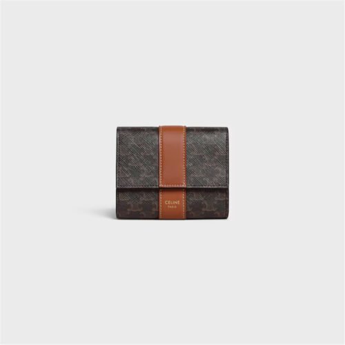 Small Logo Print Trifold Wallet