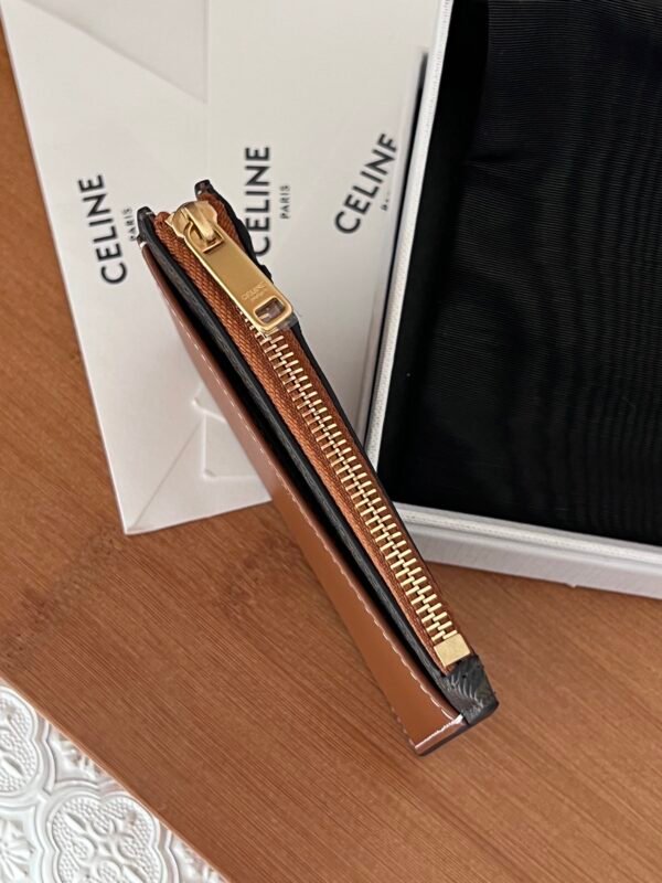 10F992BZ9 (2) Logo print zip card holder