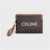 10J502FES (1) SMALL POUCH WITH STRAP CUIR TRIOMPHE IN TRIOMPHE CANVAS WITH CELINE PRINT