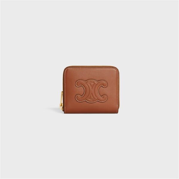 10K533DR8 (1) TRIOMPHE Compact Zip Wallet