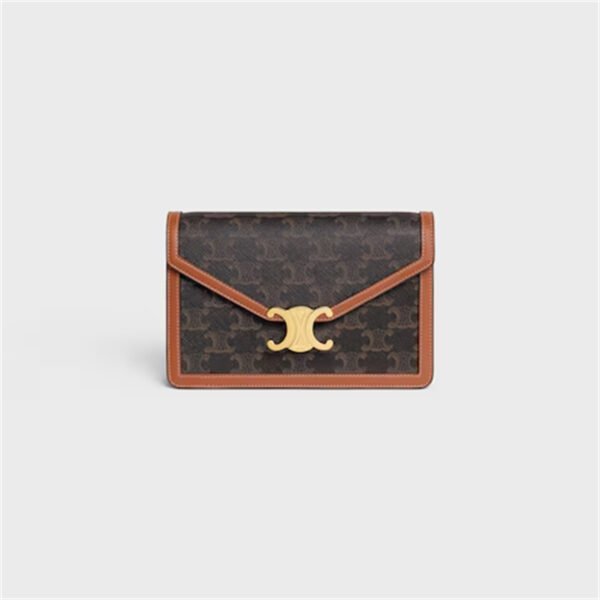 10L462DQB (1) WALLET ON CHAIN MARGO IN TRIOMPHE CANVAS AND CALFSKIN