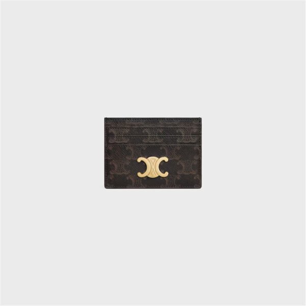 10L832CQH (1) TRIOMPHE logo print card holder