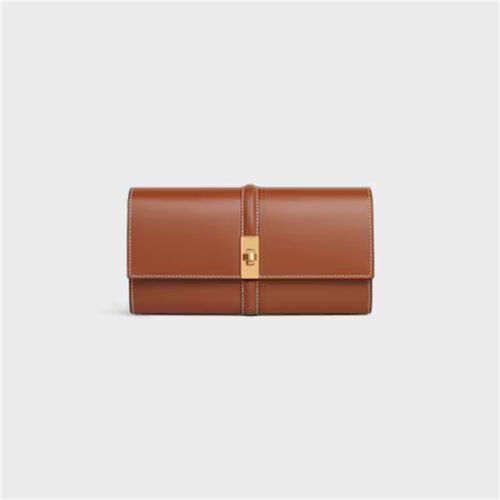 LARGE WALLET 16 IN SATINATED CALFSKIN