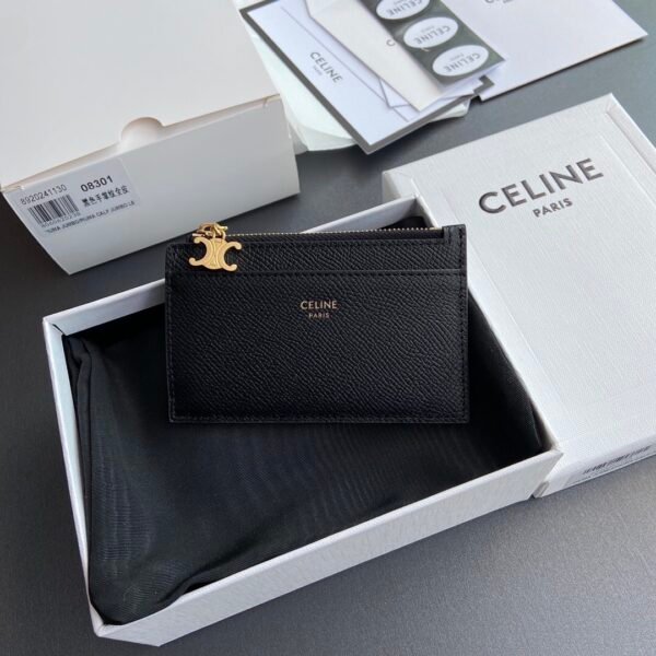 TRIOMPHE ZIP CARD HOLDER WITH CHANDLE