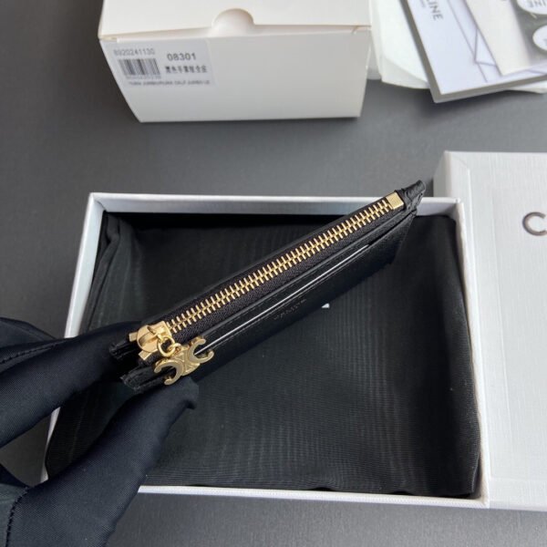 TRIOMPHE ZIP CARD HOLDER WITH CHANDLE