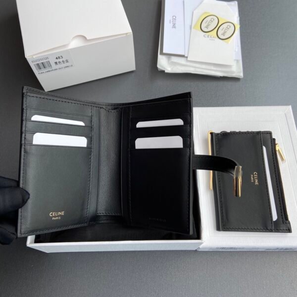 WALLET WITH COIN PURSE 16 IN SATINATED CALFSKIN