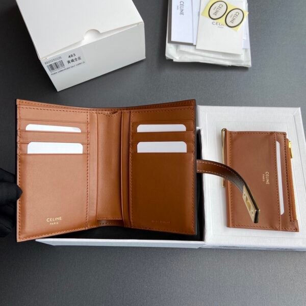 WALLET WITH COIN PURSE 16 IN SATINATED CALFSKIN