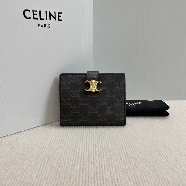 10M912CQH (1) MEDIUM WALLET CELINE VICTOIRE IN TRIOMPHE CANVAS