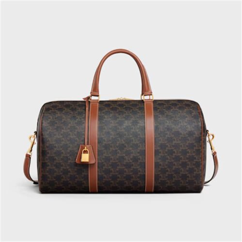 190662CAS (1) MEDIUM TRAVEL BAG IN TRIOMPHE CANVAS AND CALFSKIN