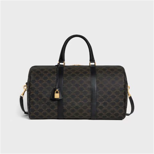 190662CHI (1) MEDIUM TRAVEL BAG IN TRIOMPHE CANVAS AND CALFSKIN