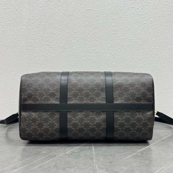 MEDIUM TRAVEL BAG IN TRIOMPHE CANVAS AND CALFSKIN
