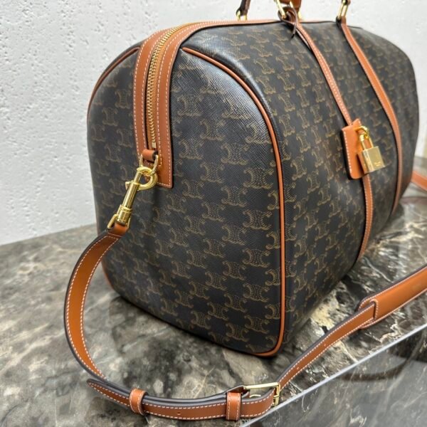 190672CAS (2) LARGE TRAVEL BAG IN TRIOMPHE CANVAS AND CALFSKIN