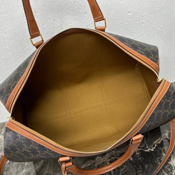 190672CAS (4) LARGE TRAVEL BAG IN TRIOMPHE CANVAS AND CALFSKIN