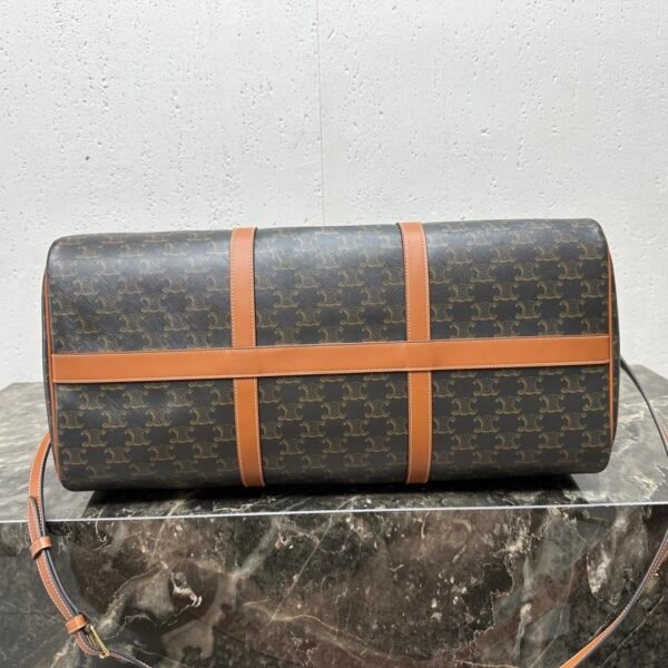 190672CAS (5) LARGE TRAVEL BAG IN TRIOMPHE CANVAS AND CALFSKIN