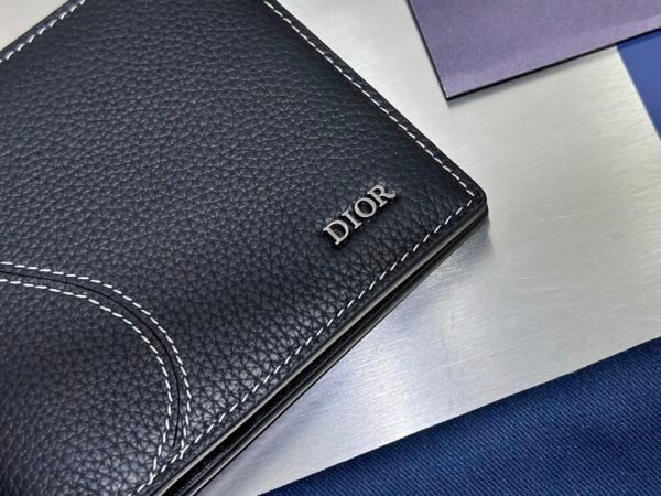 2ADBH076YKK_H00N (1) Dior Bi-Fold Saddle Wallet