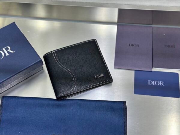 2ADBH076YKK_H00N (3) Dior Bi-Fold Saddle Wallet