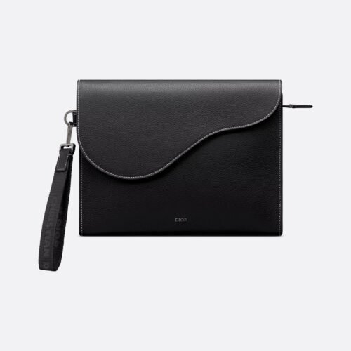 2ADCA540YKK_H00N (1) Dior Saddle A5 Triangle Clutch
