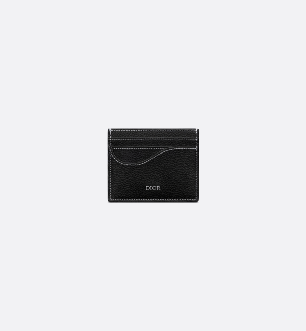 2ADCH164YKK_H0ON (1) Dior Saddle Card Holder