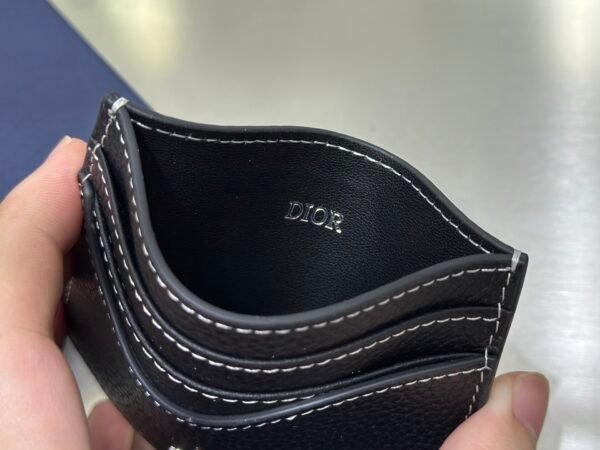 2ADCH164YKK_H0ON (3) Dior Saddle Card Holder
