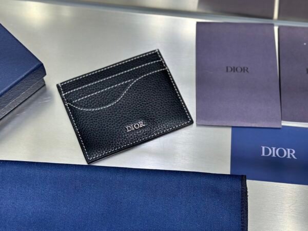 2ADCH164YKK_H0ON (5) Dior Saddle Card Holder