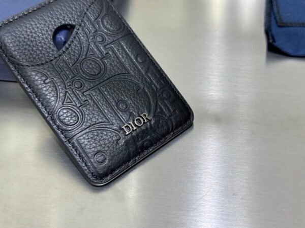 2ADCH168FLG_H00N (3) Dior Saddle Magnetic Card Holder
