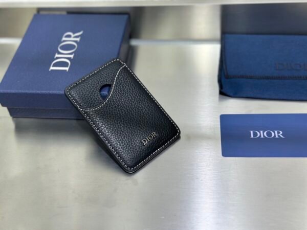 2ADCH168YKK_H0ON (3) Dior Saddle Magnetic Card Holder
