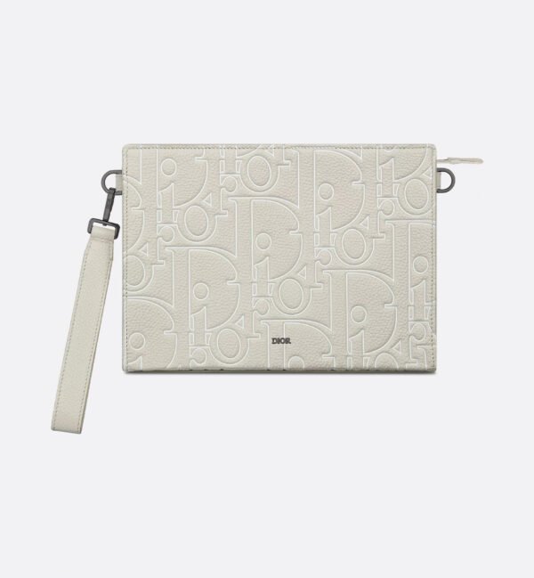 Dior A5 triangle clutch bag