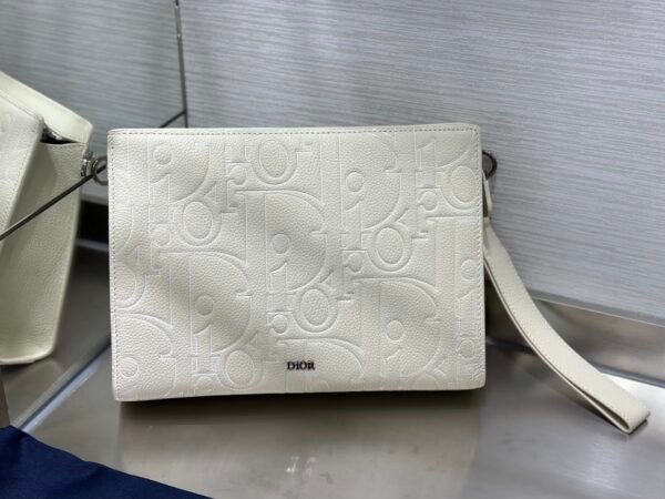 Dior A5 triangle clutch bag