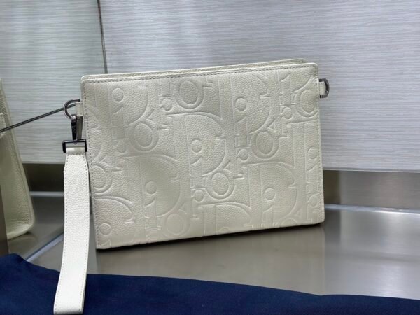 Dior A5 triangle clutch bag