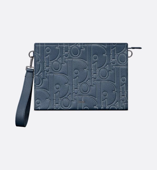 Dior A5 triangle clutch bag