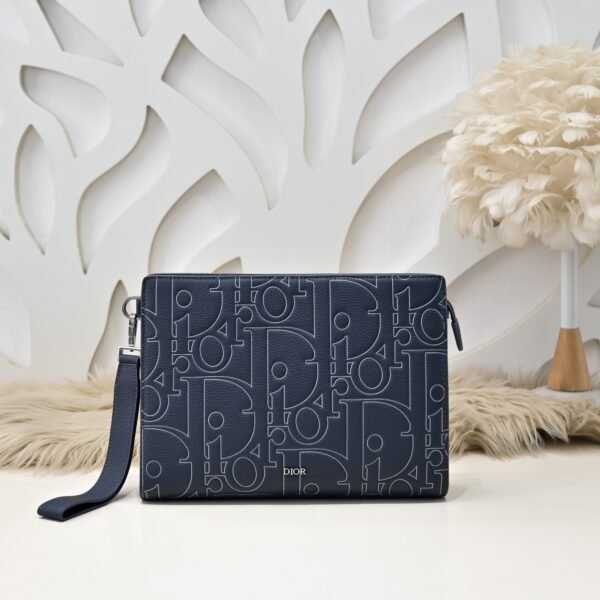 Dior A5 triangle clutch bag