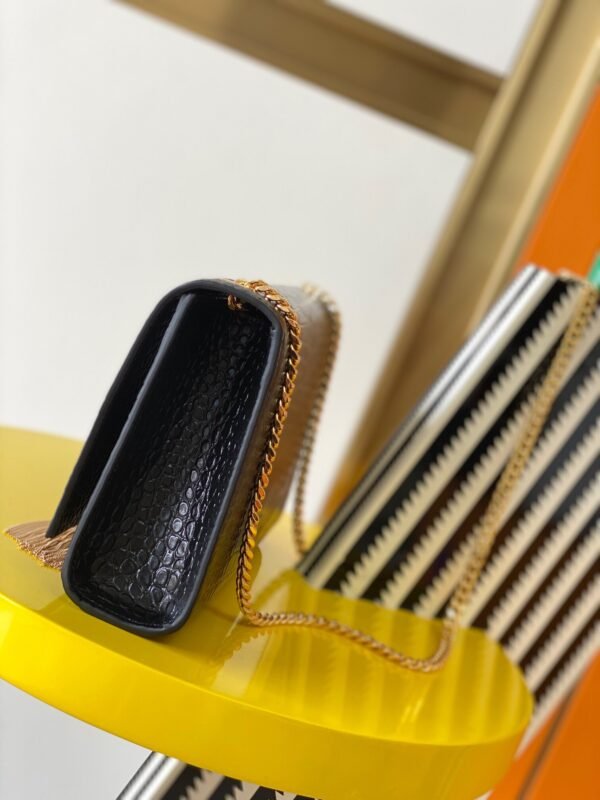 KATE MEDIUM TASSEL IN CROCODILE-EMBOSSED LEATHER