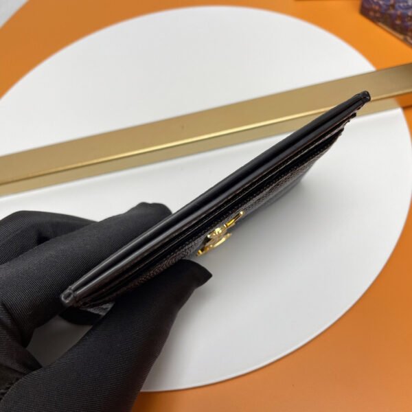 CASSANDRE MATELASSÉ CARD CASE IN GRAIN DE POUDRE LEATHER