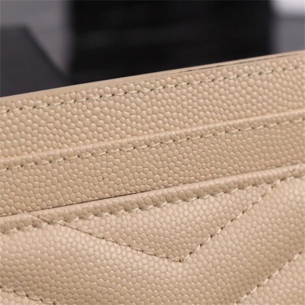 CASSANDRE MATELASSÉ CARD CASE IN GRAIN DE POUDRE LEATHER