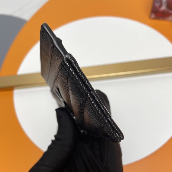 423291BOW081000 (1) CASSANDRE MATELASSÉ CARD CASE IN GRAIN DE POUDRE LEATHER