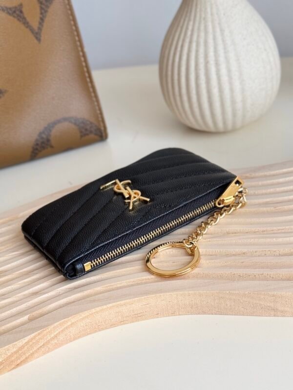 CASSANDRE MATELASSÉ KEY POUCH IN SMOOTH LEATHER