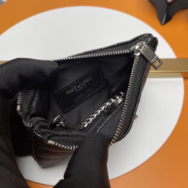 CASSANDRE MATELASSÉ KEY POUCH IN SMOOTH LEATHER