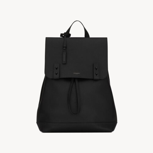 480585DTI0Z1000 (1) SAC DE JOUR BACKPACK IN GRAINED LEATHER